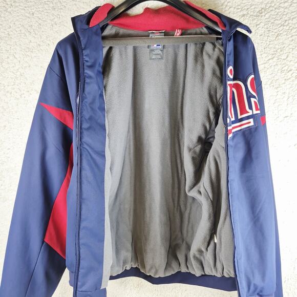 Vintage Minnesota Twins Men's Majestic Dug Out Jacket Size Large Blue MLB - Picture 7 of 13